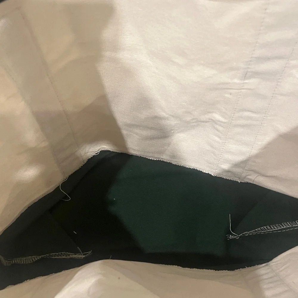 Trader Joe's Canvas Tote Bag Green NWOT - Picture 2 of 4